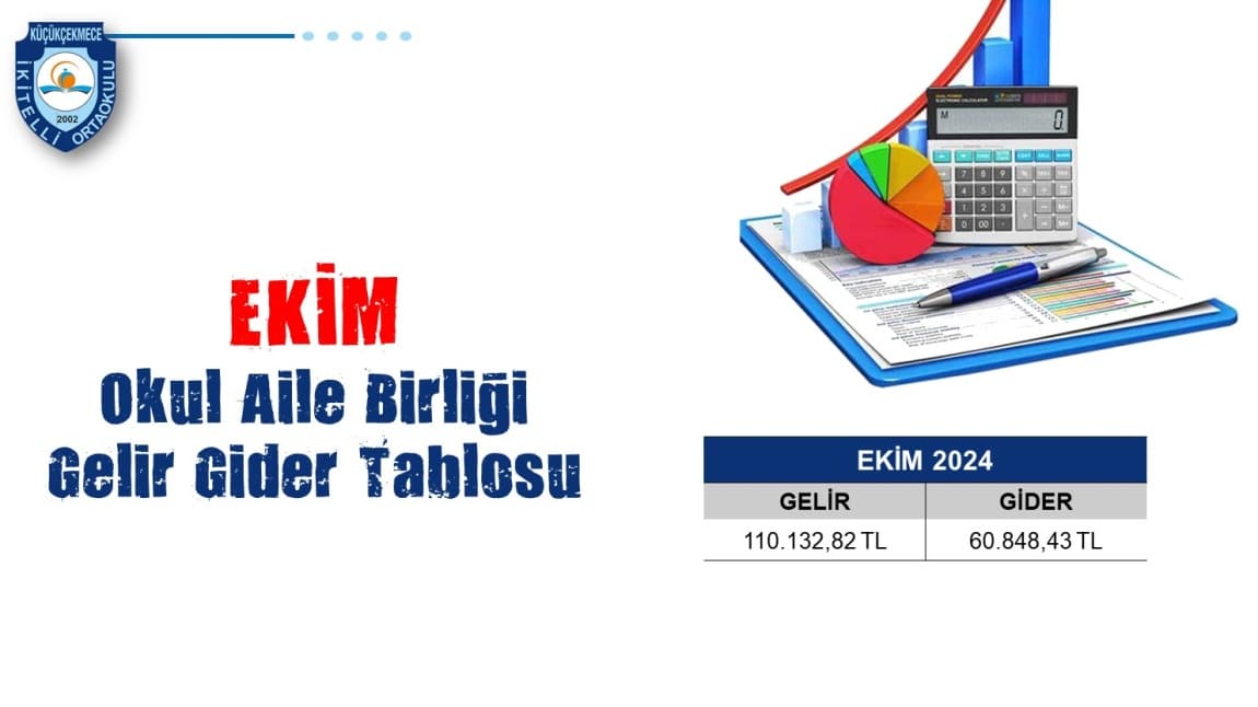 OAB Ekim Ayı Gelir Gider Tablosu	